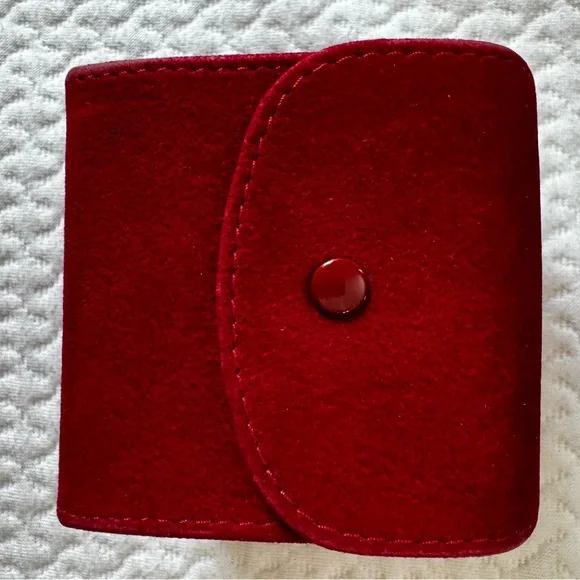 Cartier Red Suede Jewelry Box - Picture 5 of 6
